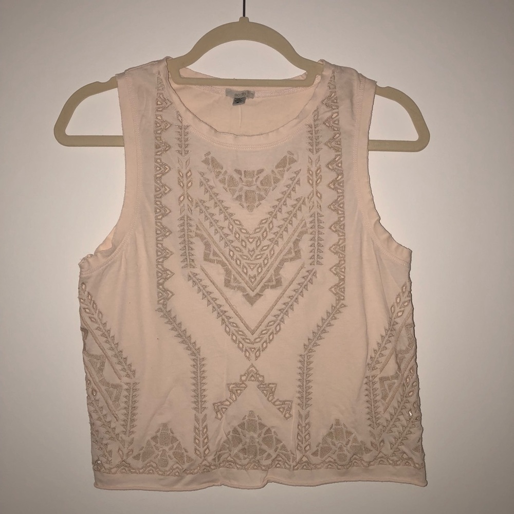 UO Blush Embroidered Tank